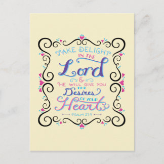 Take Delight in the Lord Postcard
