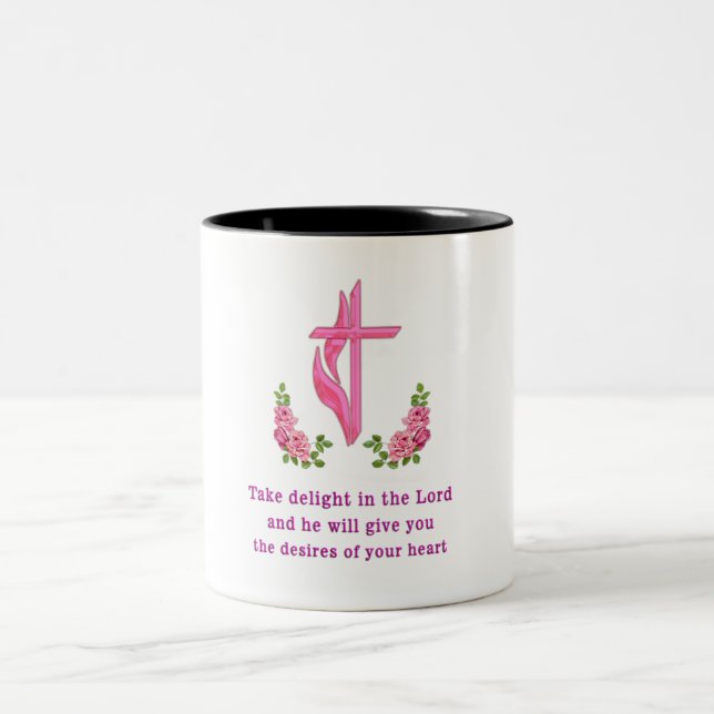 take delight in the Lord Two-Tone Coffee Mug (Center)