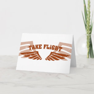 Take Flight Aviation Wings Card