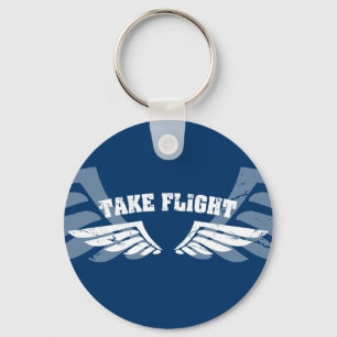 Take Flight Aviation Wings Key Ring