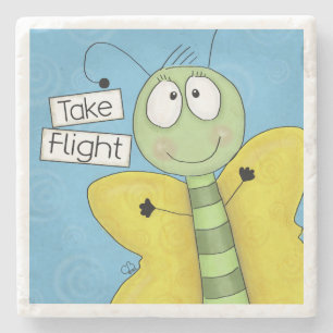 Take Flight Butterfly Stone Coaster