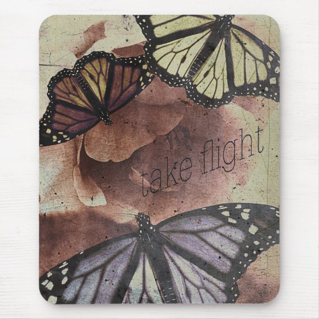 take flight {collage love mouse mat (Front)