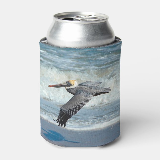 Take Flight! Pelican Can cooler. Cooler (Can Front)