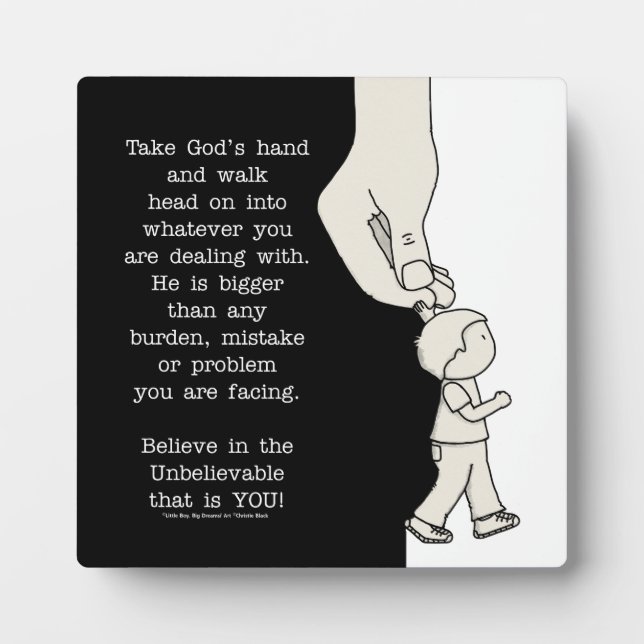 Take God’s Hand Plaque (Front)