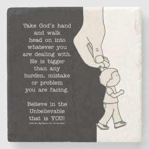 Take God’s Hand Stone Coaster