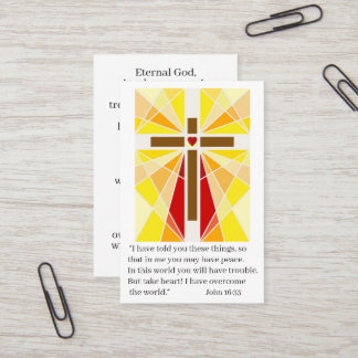 Take heart prayer card