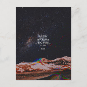 Take heart see light postcard