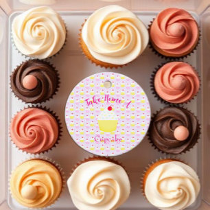 Take Home A Cupcake Baking Birthday Favour Tags