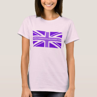 Take it Back flag, ladies' white organic t-shirt