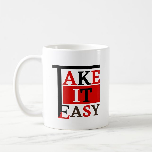 Take it easy Artwork Coffee Mug (Left)