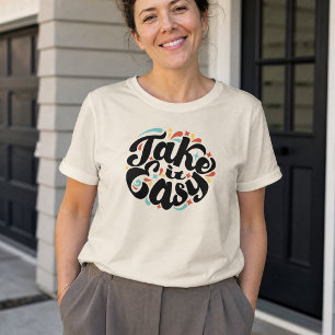 Take It Easy Colourful Abstract Tri-Blend Shirt