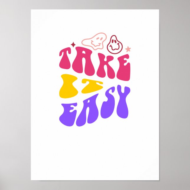 Take it easy mental awareness poster (Front)
