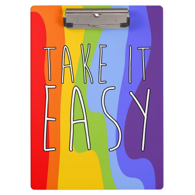 TAKE IT EASY + your background Clipboard (Front)