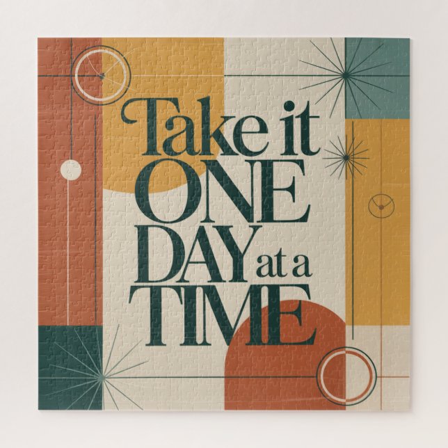 Take It One Day At A Time Jigsaw Puzzle (Vertical)