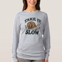 Take It Slow - Whimsical Woodland Snail