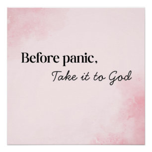 Take it to God christian typography Poster