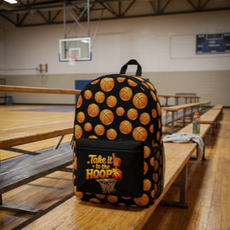 Take It To The Hoop Printed Backpack