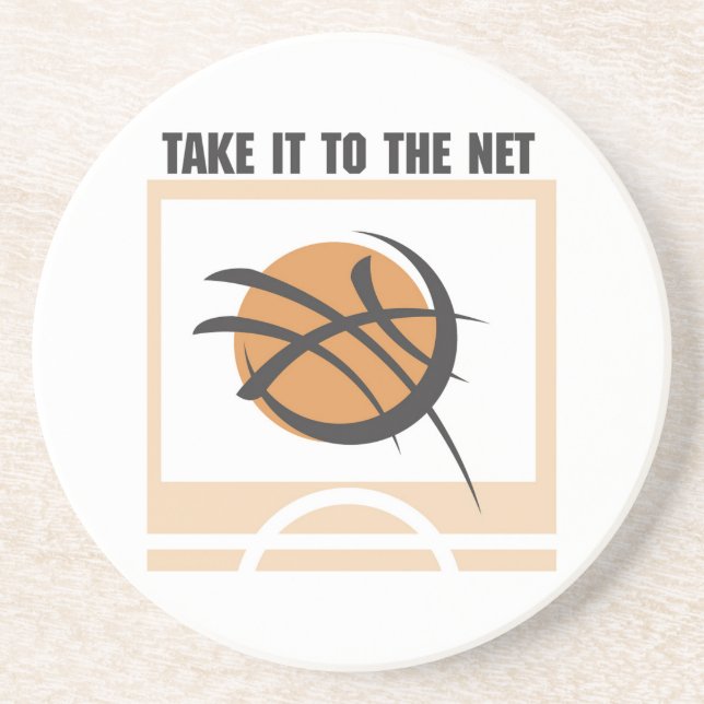 Take it to the Net T-shirts and Gifts Coaster (Front)