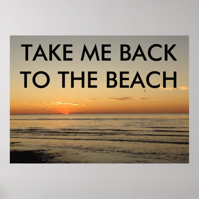 TAKE ME BACK TO THE BEACH POSTER (Front)