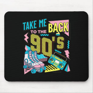 Take Me Ck To The 90s Retro Vintage Halloween Cost Mouse Mat