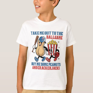 Take Me Out To Llgame Buy Me Some Peanuts Crackerj T-Shirt