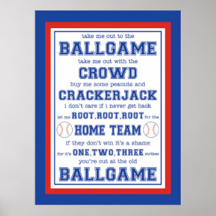 Take Me Out to the Ballgame, Baseball  Poster