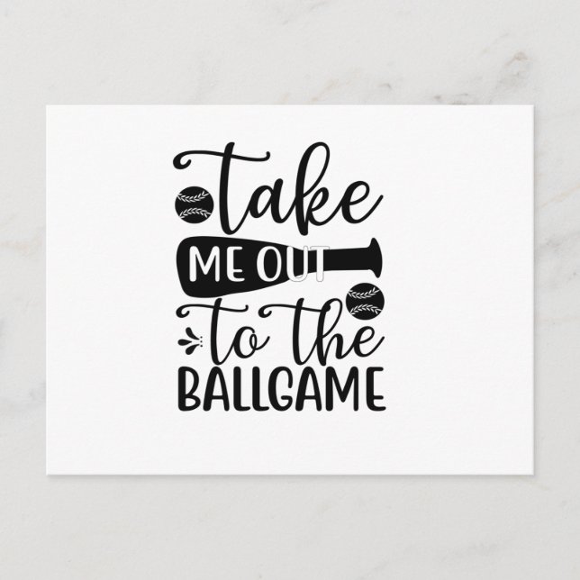 Take me out to the ballgame postcard (Front)