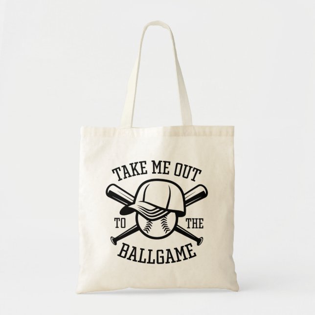 Take Me Out To The Ballgame Tote Bag (Front)