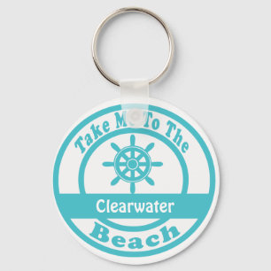 Take Me To Clearwater Beach Key Ring