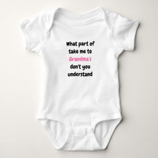 "Take me to Grandma's" Baby Bodysuit