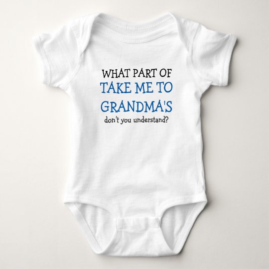 Take Me to Grandma's bestselling baby bodysuit