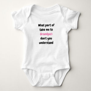 "Take me to Grandpa's" Baby Bodysuit