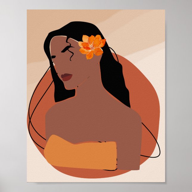 Take me to Hawaii, Boho faceless woman Poster (Front)