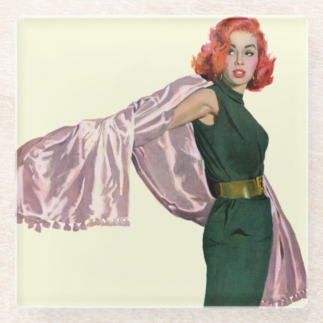 Take Me to Hollywood Glass Coaster (Front)