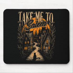 Take Me To M Vintage Halloween Artwork Mouse Mat