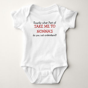 Take Me To Nonna's Baby Infant Bodysuit