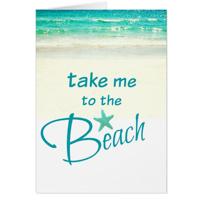 Take me to the Beach Card (Front)