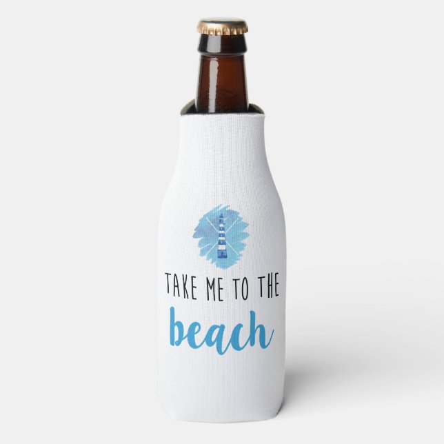 Take me to the beach coozie (Bottle Front)