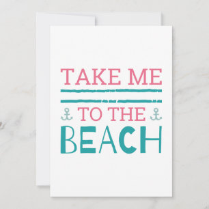 Take Me To The Beach Thank You Card
