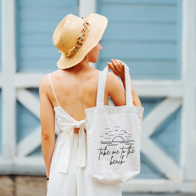 Take Me to The Beach Tote Bag (Creator Uploaded)
