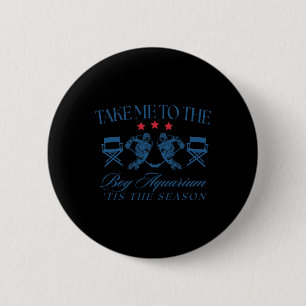 Take Me To The Boy Aquarium Funny Hockey Lover  6 Cm Round Badge