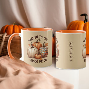 Take me to the Disco Patch Autumn colour custom Mug