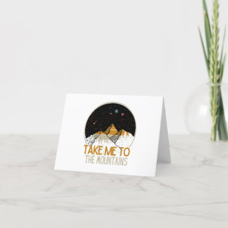 Take Me To The Mountains Thank You Card
