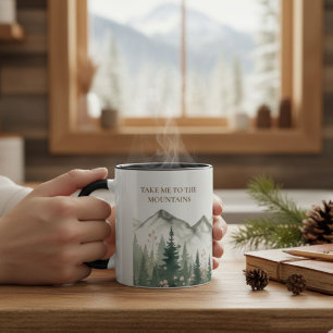 Take Me To The Mountains Watercolor Mug