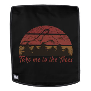 Take me to the Pine trees forest vintage Backpack