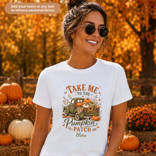 Take Me to the Pumpkin Patch Family Matching Tri-Blend Shirt