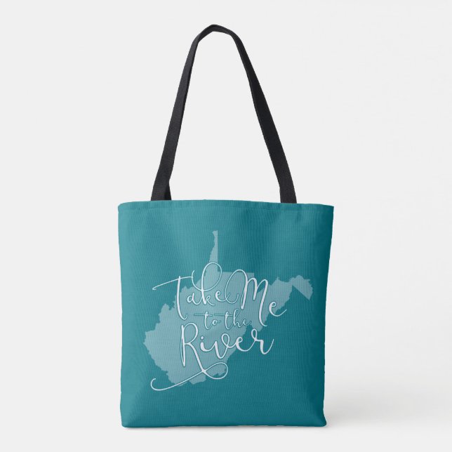 Take Me to the River Colourful Tote (Back)