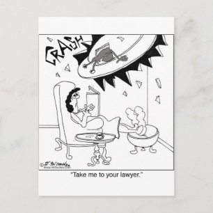 Take Me To Your Lawyer Postcard