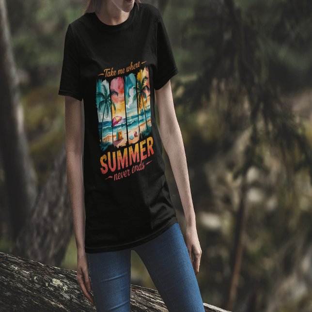 Take Me Where Summer Never Ends Tri-Blend Shirt (Take Me Where Summer Never Ends Tri-Blend Shirt)