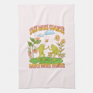 Take More Chances, Dance More Dances Tea Towel